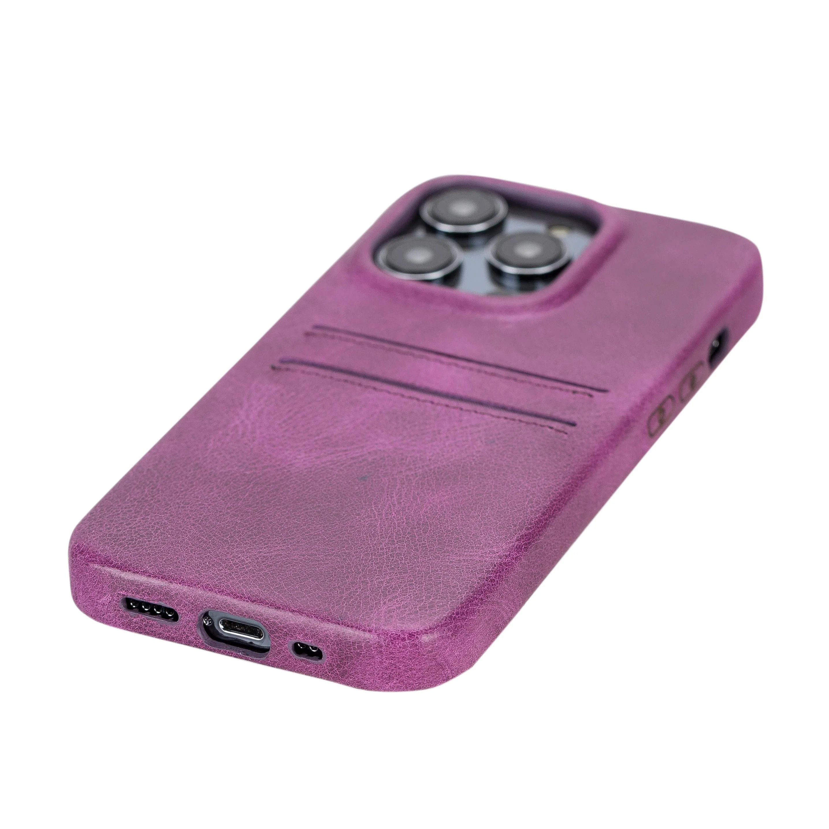 iPhone 14 Pro Leather Snap-on wallet case