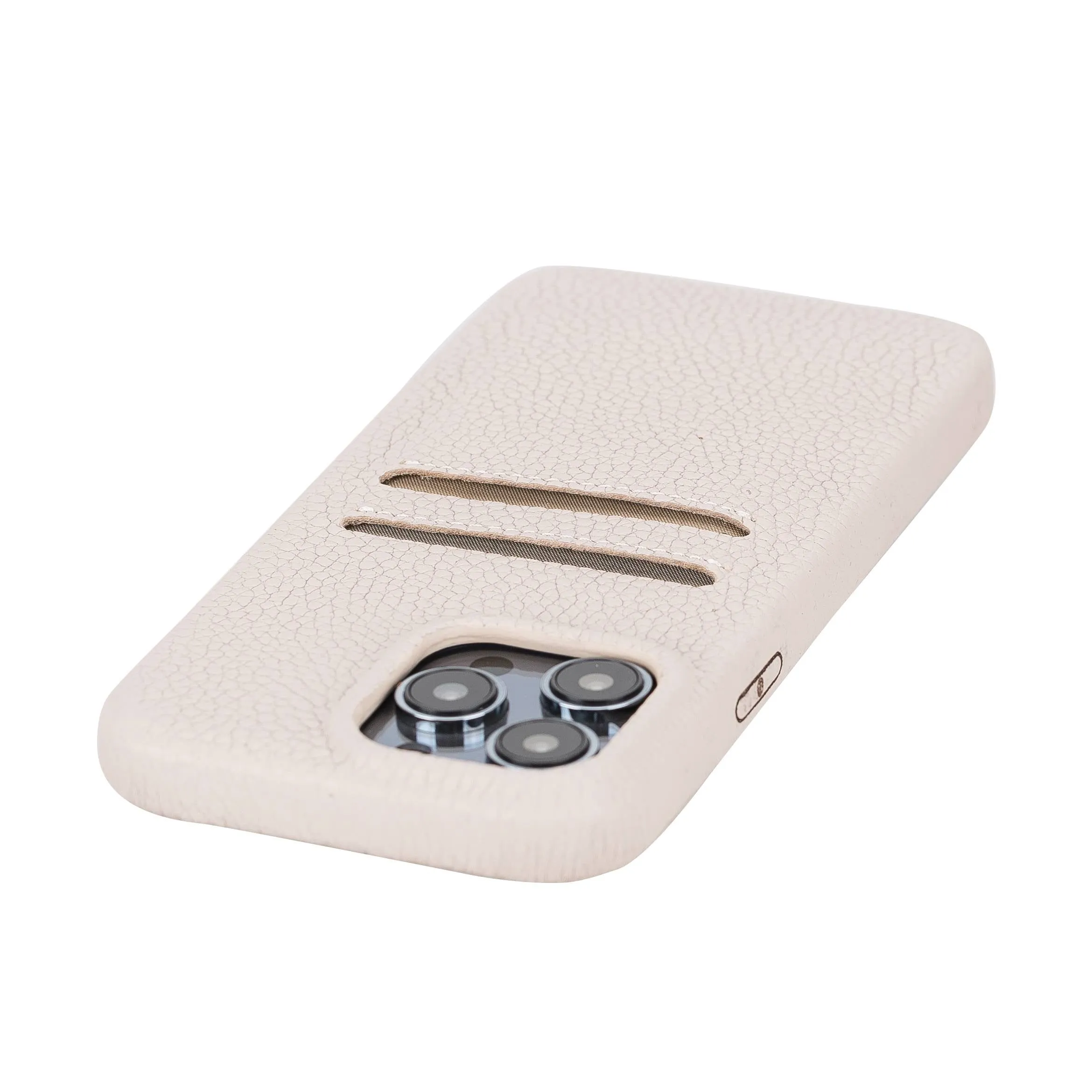 iPhone 14 Pro Max Leather Snap-on wallet phone case