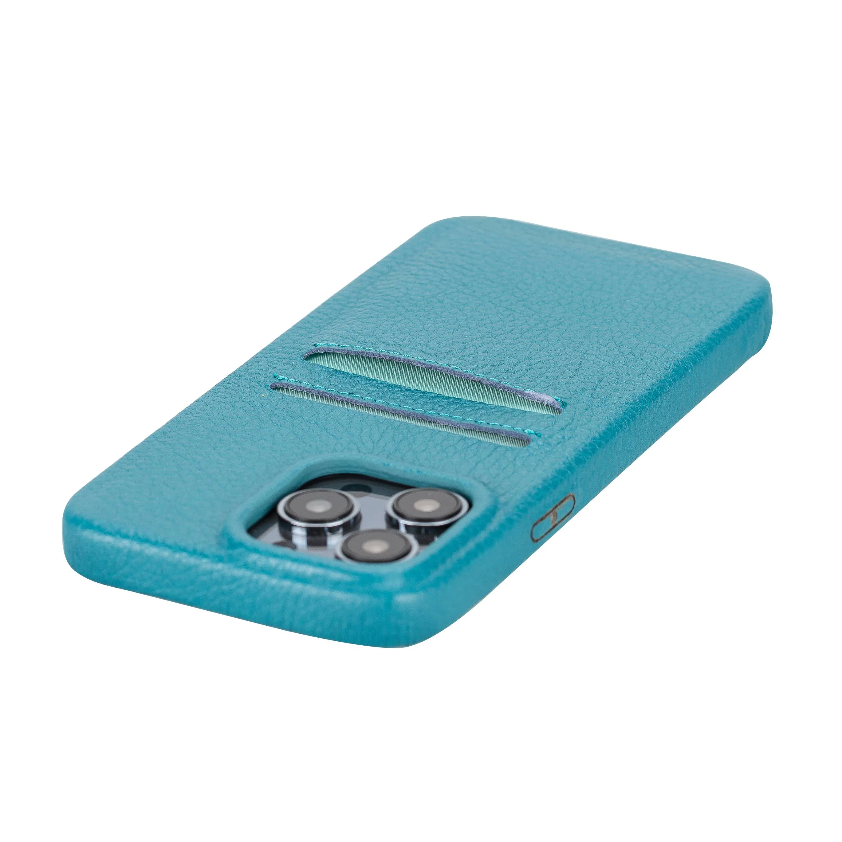 iPhone 14 Pro Max Leather Snap-on wallet phone case