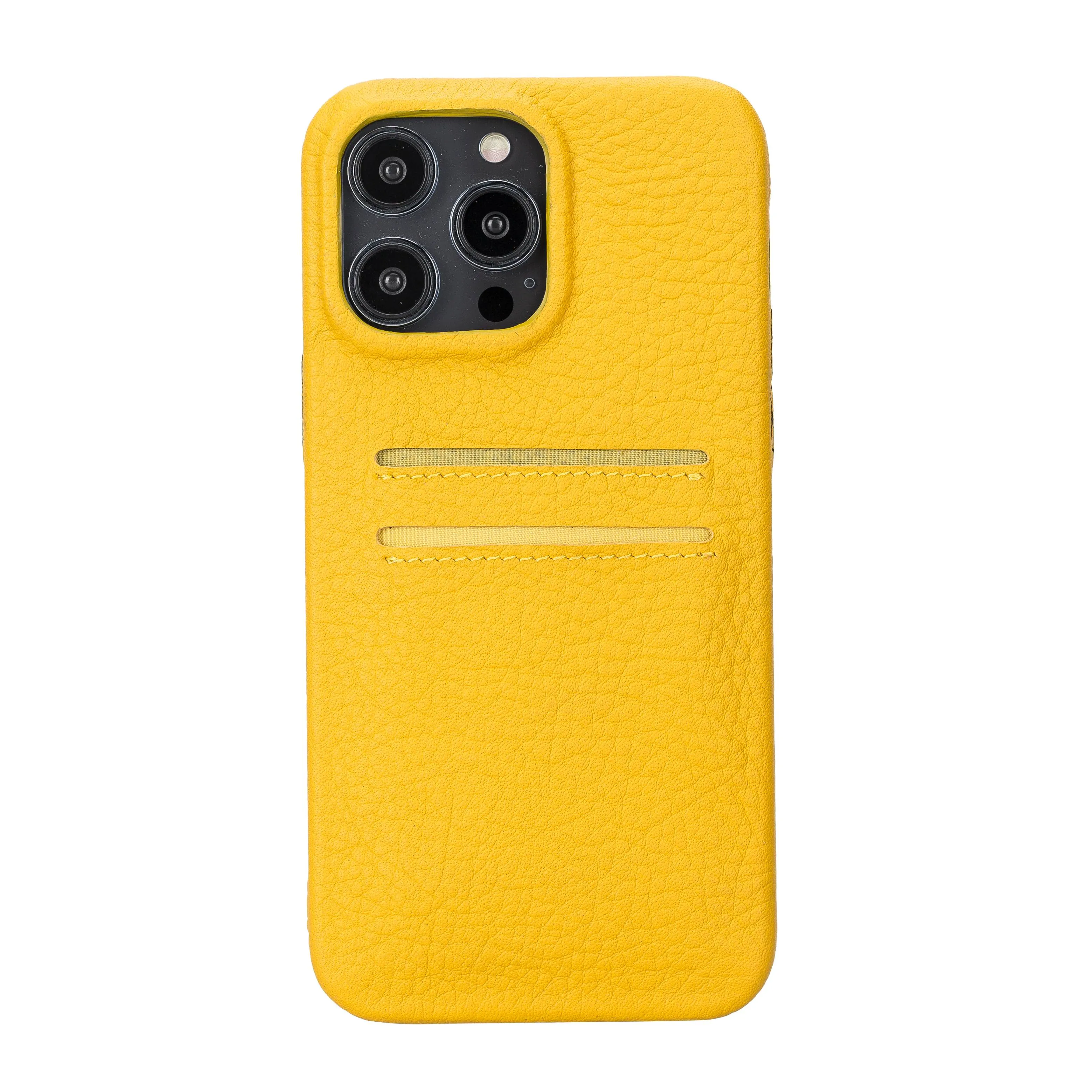 iPhone 14 Pro Max Leather Snap-on wallet phone case