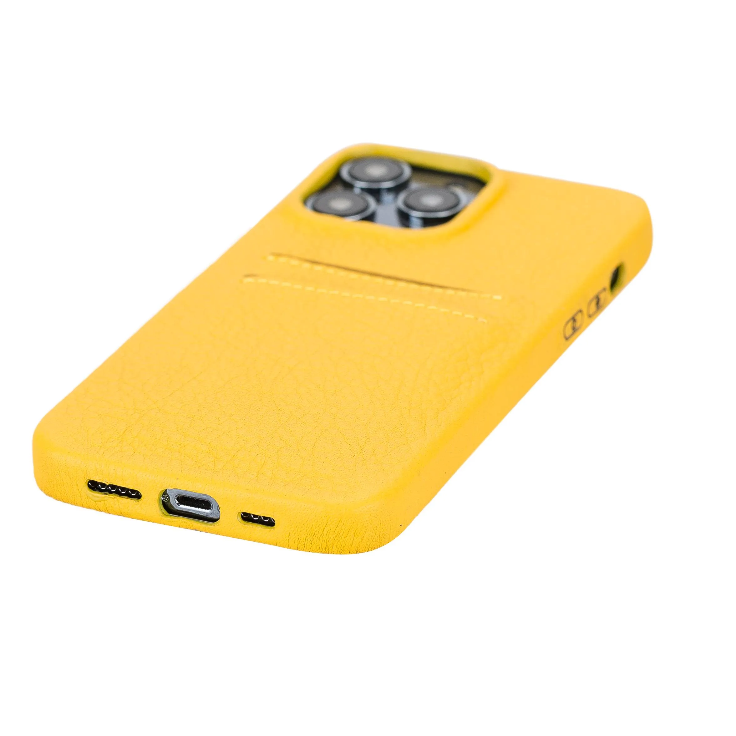 iPhone 14 Pro Max Leather Snap-on wallet phone case