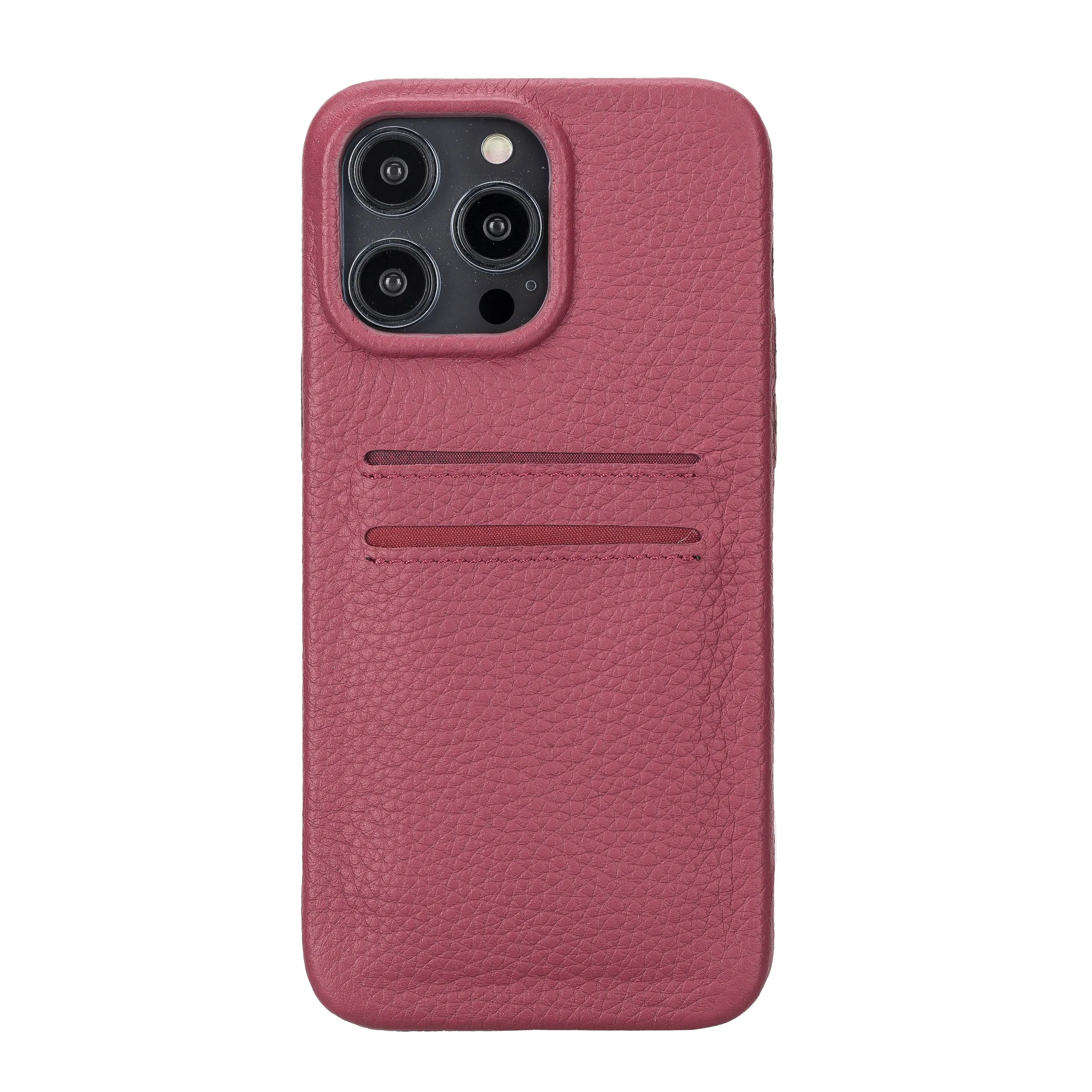 iPhone 14 Pro Max Leather Snap-on wallet phone case