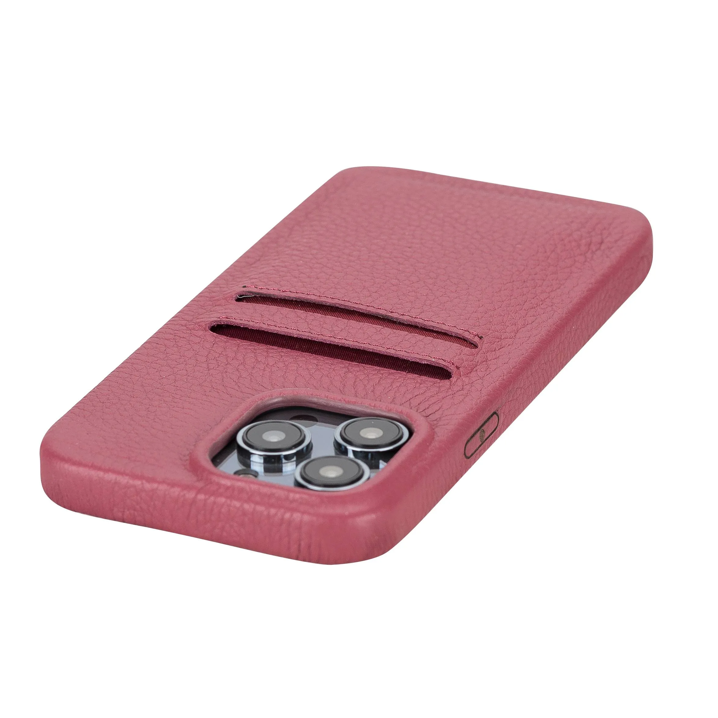 iPhone 14 Pro Max Leather Snap-on wallet phone case