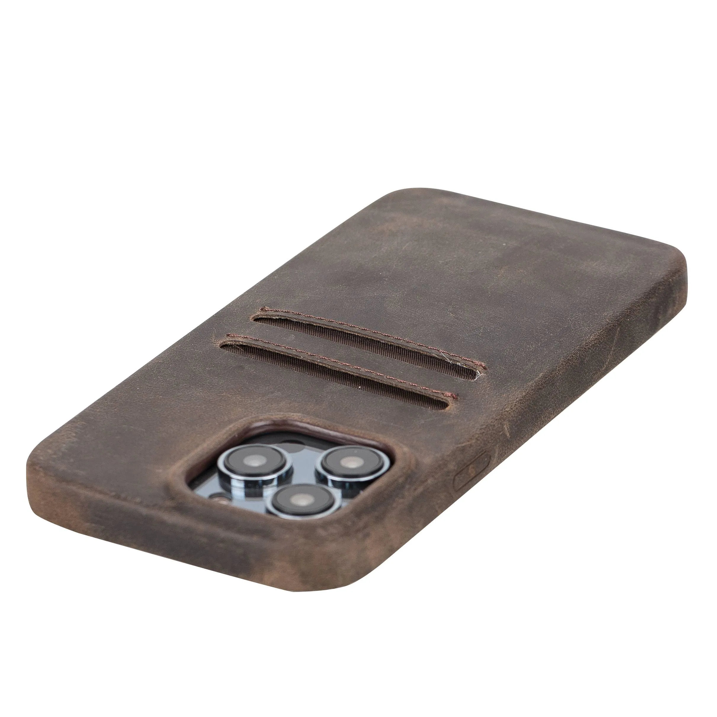 iPhone 14 Pro Max Leather Snap-on wallet phone case