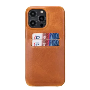 iPhone 14 Pro Max Leather Snap-on wallet phone case
