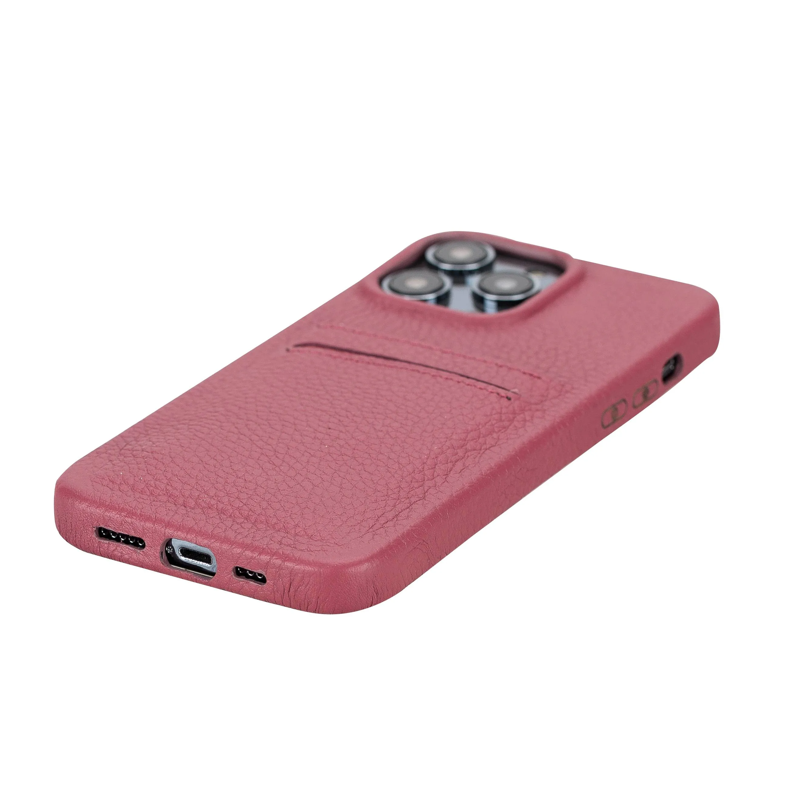 iPhone 14 Pro Max Leather Snap-on wallet phone case
