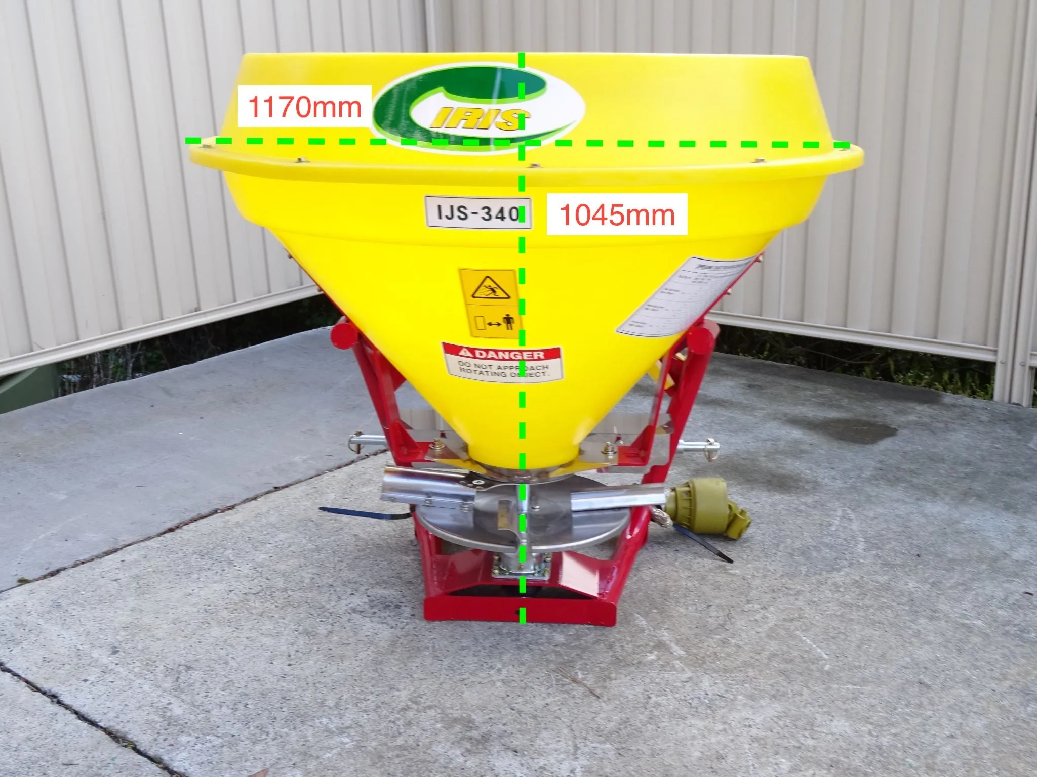 Iris IJS 340 PTO Fertiliser Spreader 340 L
