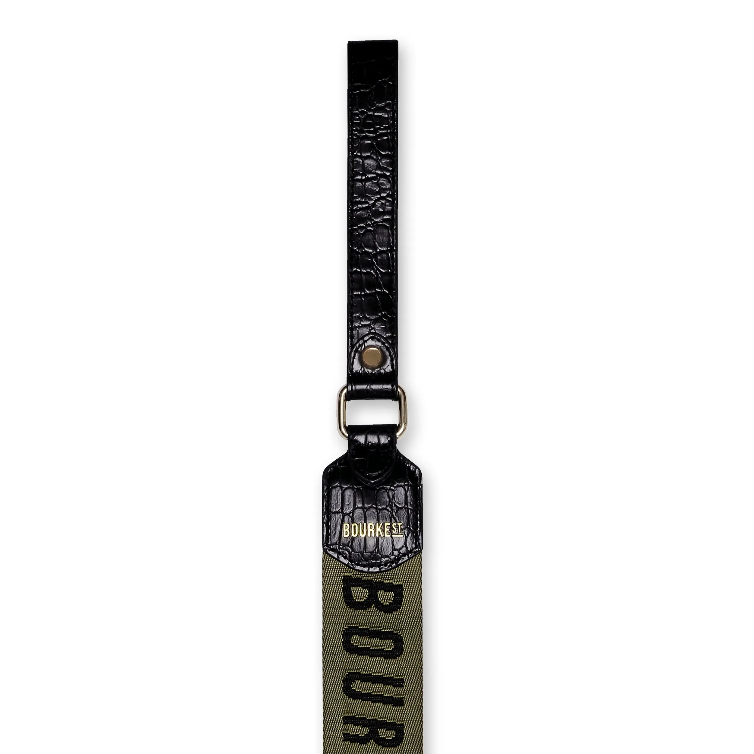 Jacquard Dog Lead - Olive
