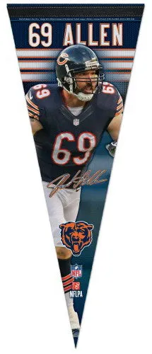 Jared Allen "Signature Series" Chicago Bears Premium Felt Collector's Pennant - Wincraft