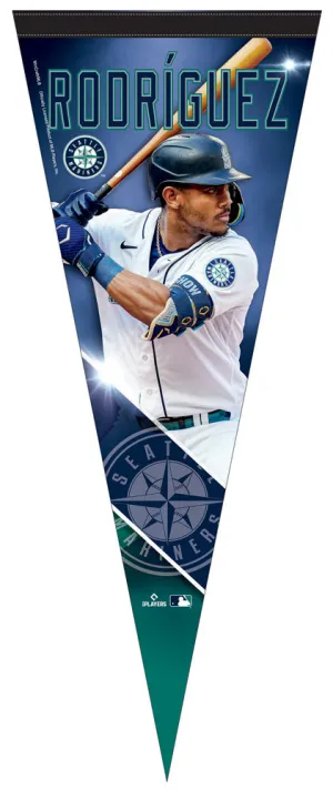 Julio Rodriguez Seattle Mariners MLB Action Series Official Premium 12x30 Felt Pennant - Wincraft Inc.