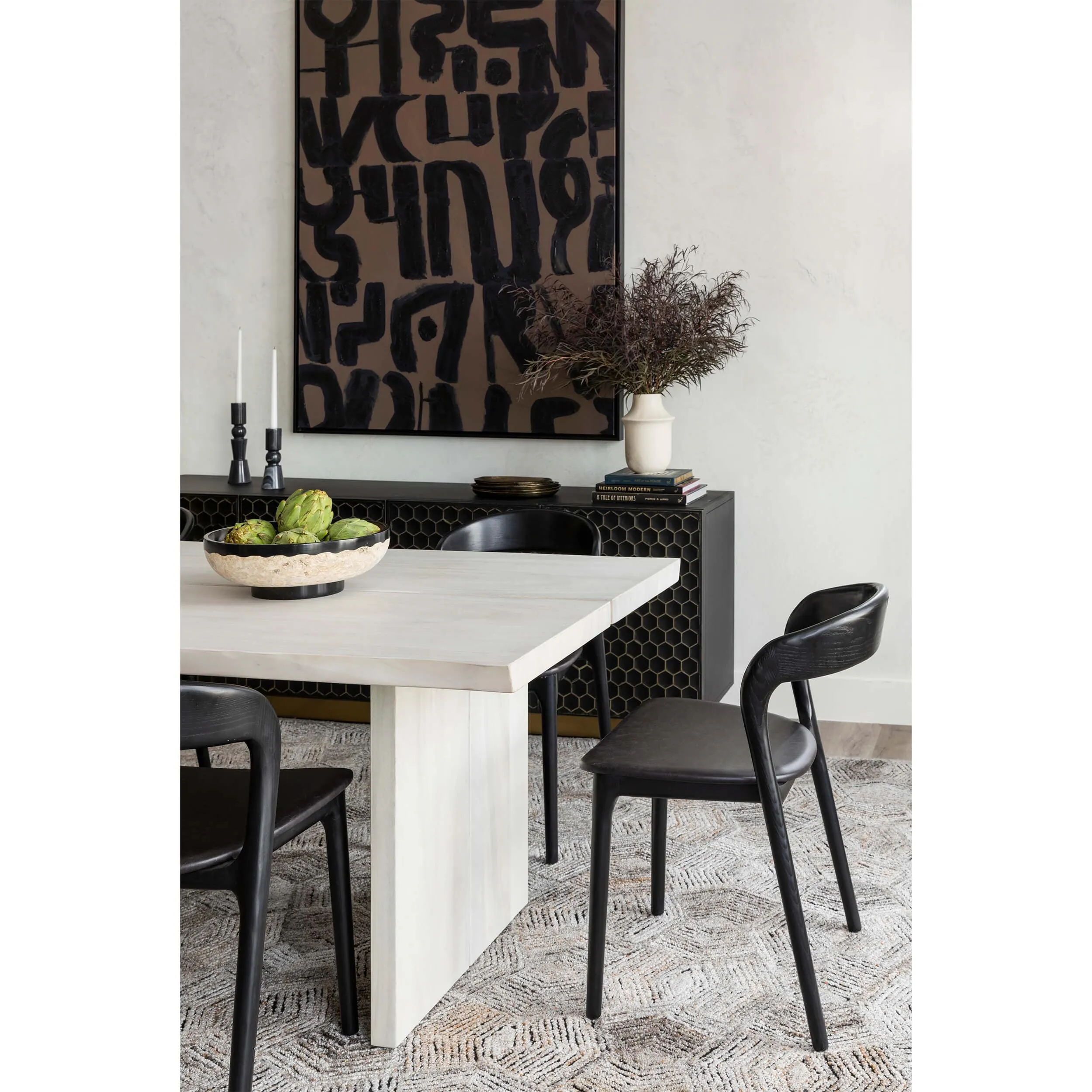 Katarina Dining Table, Bleached