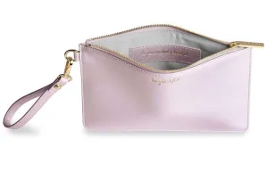 Katie Loxton Secret Message Pouch Be-you-tiful in Metallic Lilac