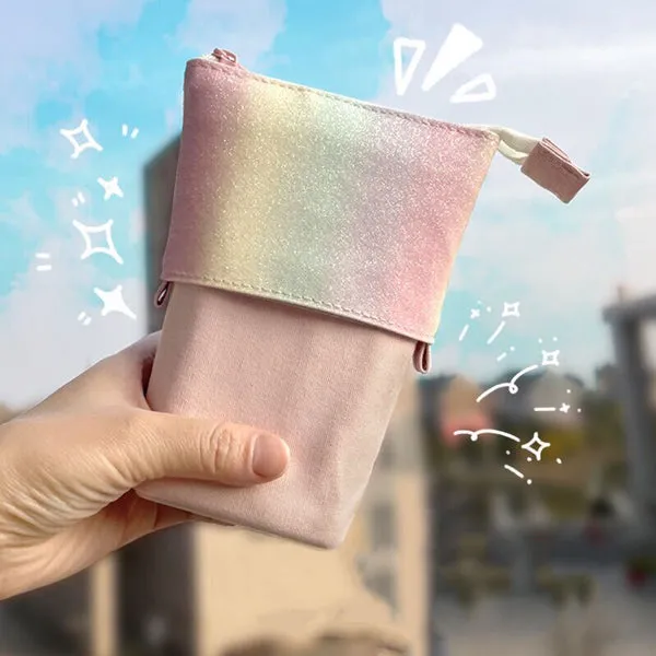 Kawaii Animal Stand-Up Foldable Pencil Case