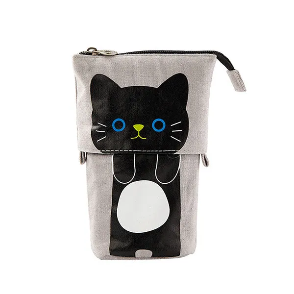 Kawaii Animal Stand-Up Foldable Pencil Case