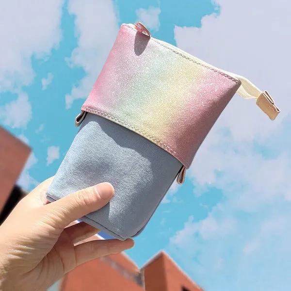 Kawaii Animal Stand-Up Foldable Pencil Case