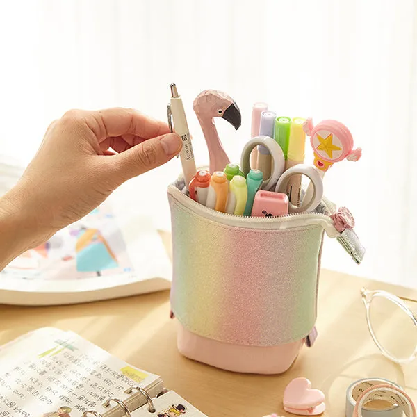 Kawaii Animal Stand-Up Foldable Pencil Case