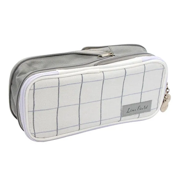 KOKUYO Pastel Zippered Large Foldable Pencil Case