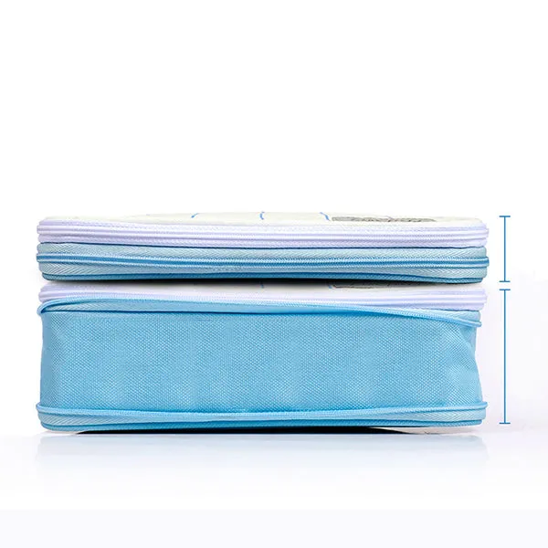 KOKUYO Pastel Zippered Large Foldable Pencil Case
