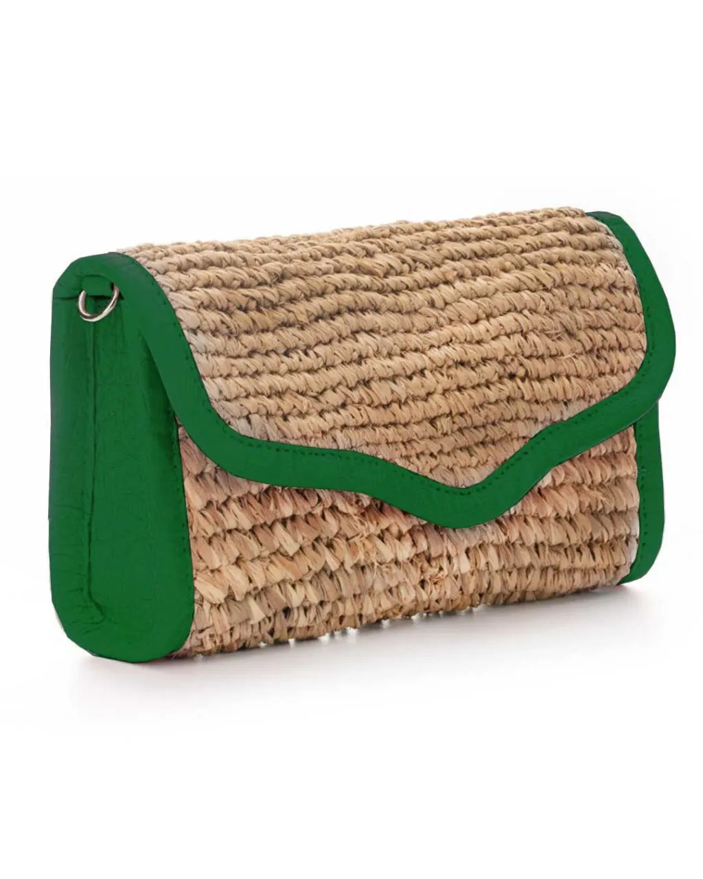 LADY RAFFIA SHOULDER BAG | BRIGHT GREEN
