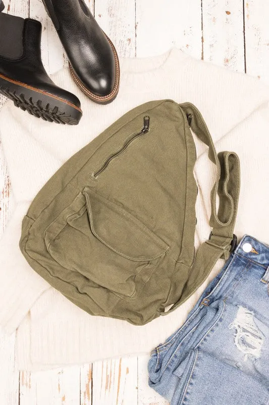 Laguna Oversized Canvas Sling