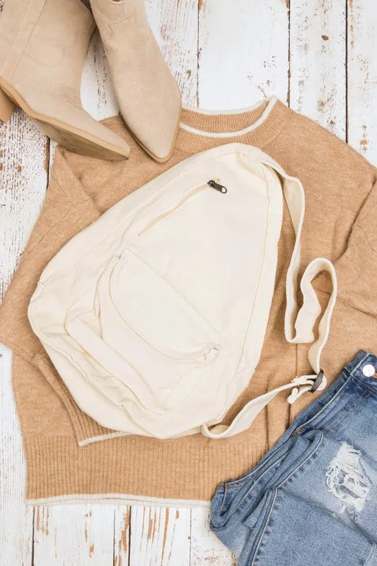 Laguna Oversized Canvas Sling