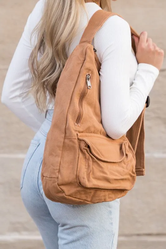 Laguna Oversized Canvas Sling