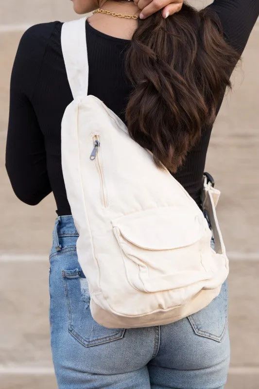 Laguna Oversized Canvas Sling