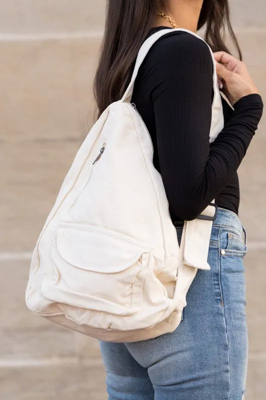 Laguna Oversized Canvas Sling