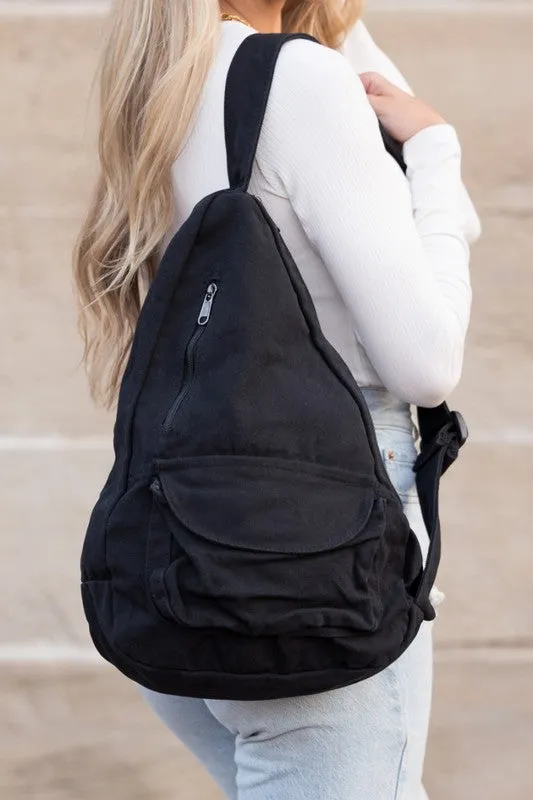 Laguna Oversized Canvas Sling