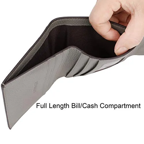 Lavemi RFID Blocking Small Compact Leather Wallets Credit Card Holder Case for Women(Envelope Black)