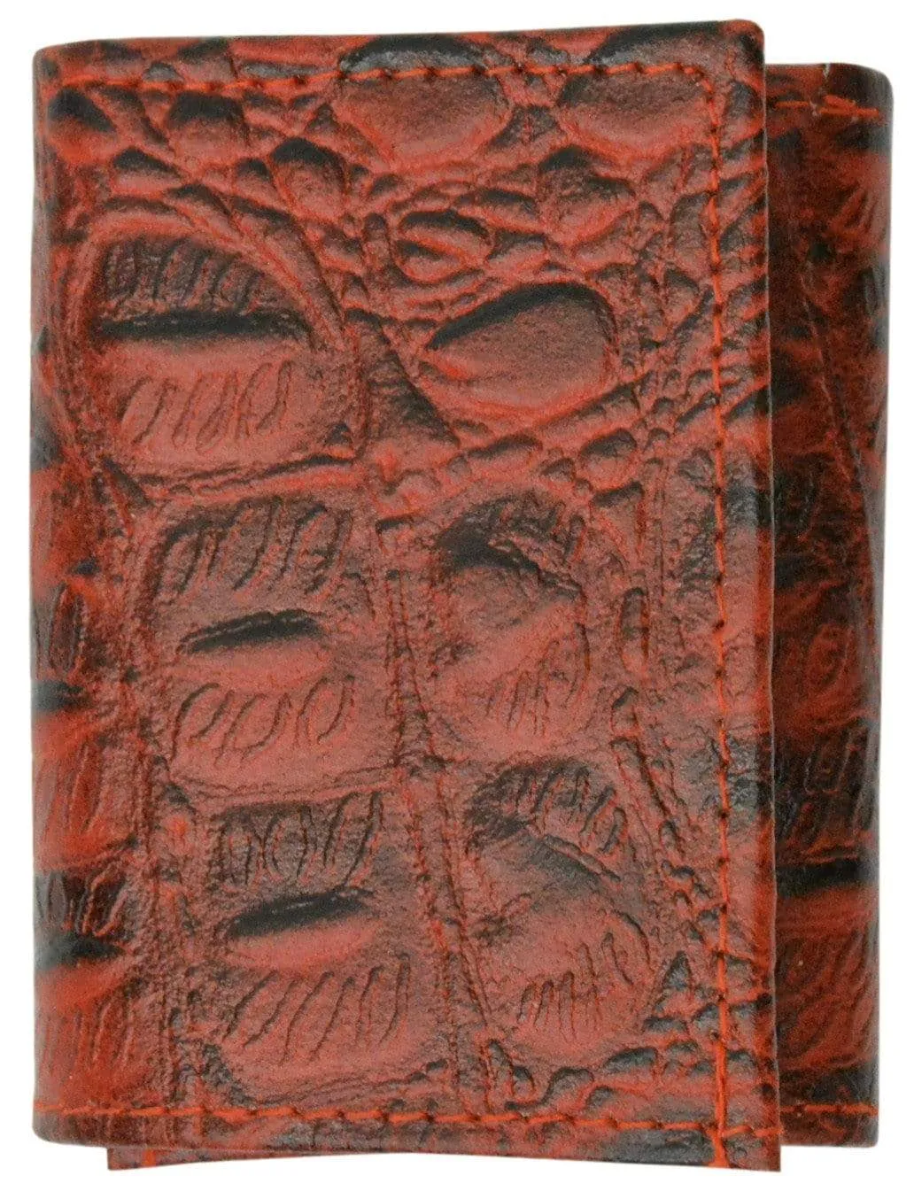 Leather Children Trifold Wallet Kids Aliigator Print 71825 CR