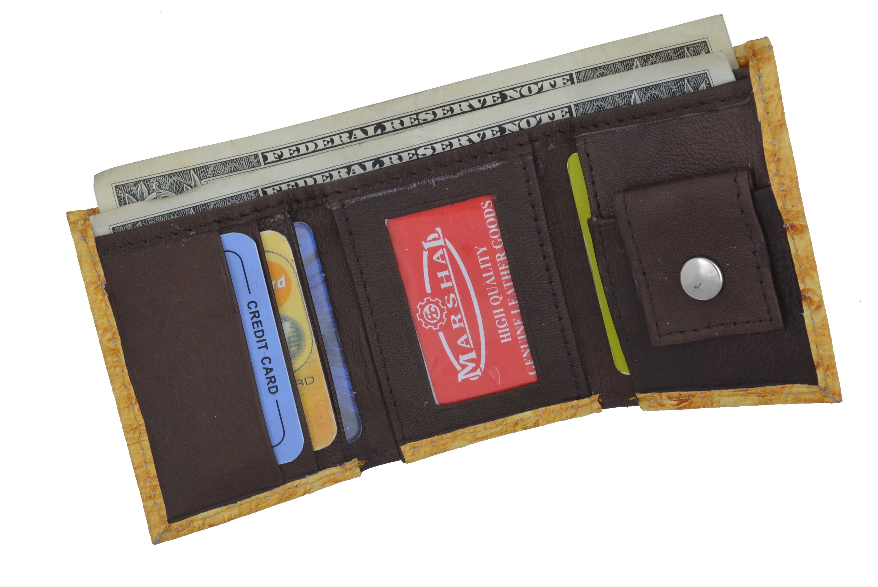 Leather Children Trifold Wallet Kids Aliigator Print 71825 CR