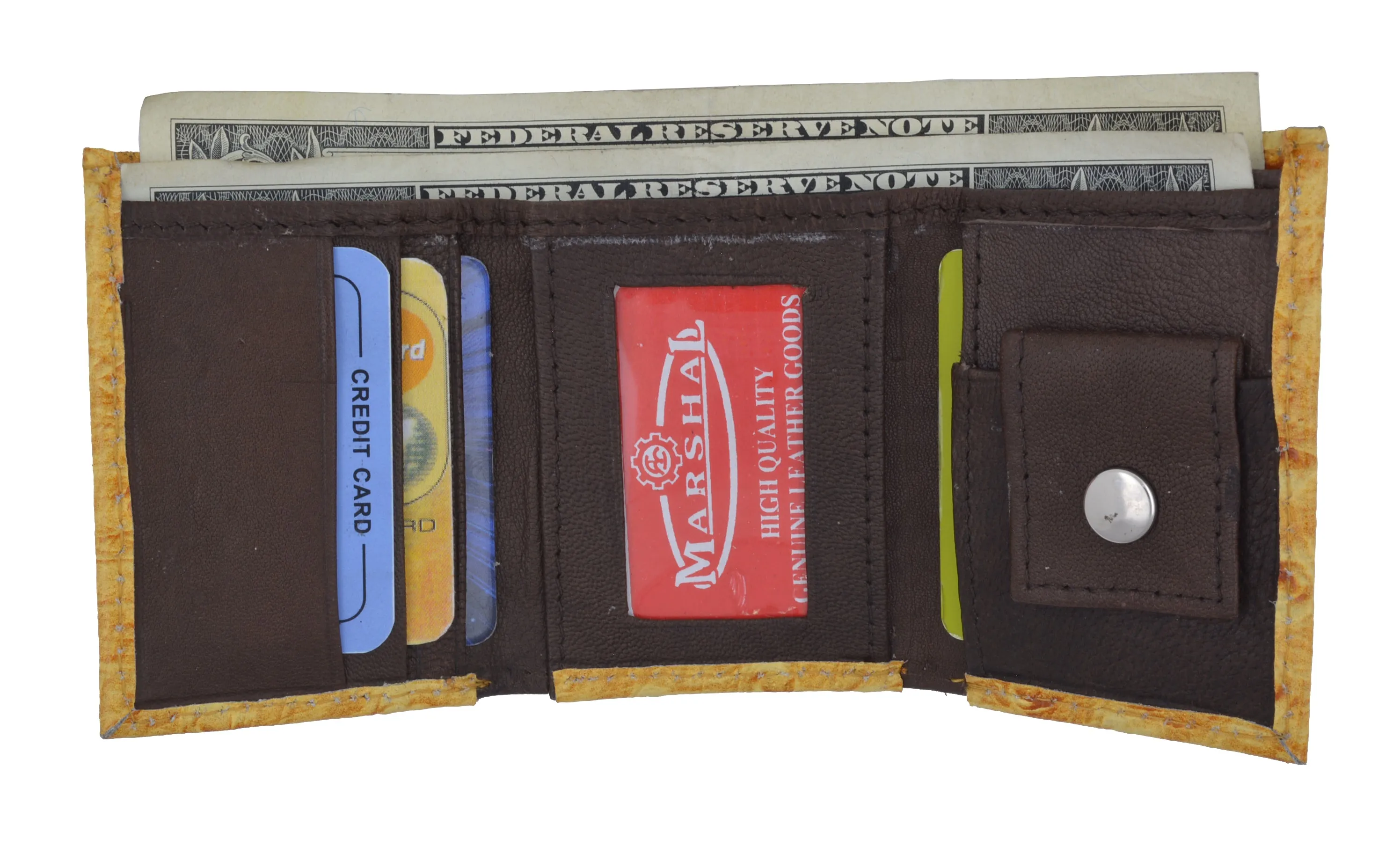 Leather Children Trifold Wallet Kids Aliigator Print 71825 CR