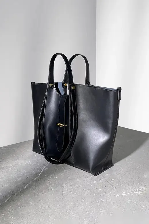 Leather Tote Shoulder Bag