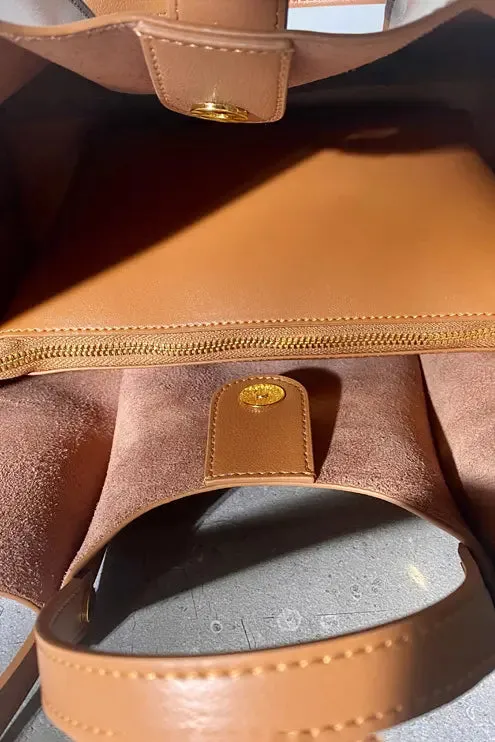Leather Tote Shoulder Bag