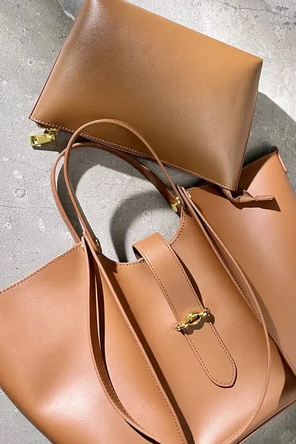 Leather Tote Shoulder Bag