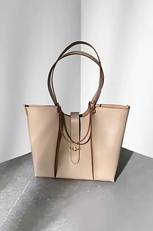Leather Tote Shoulder Bag
