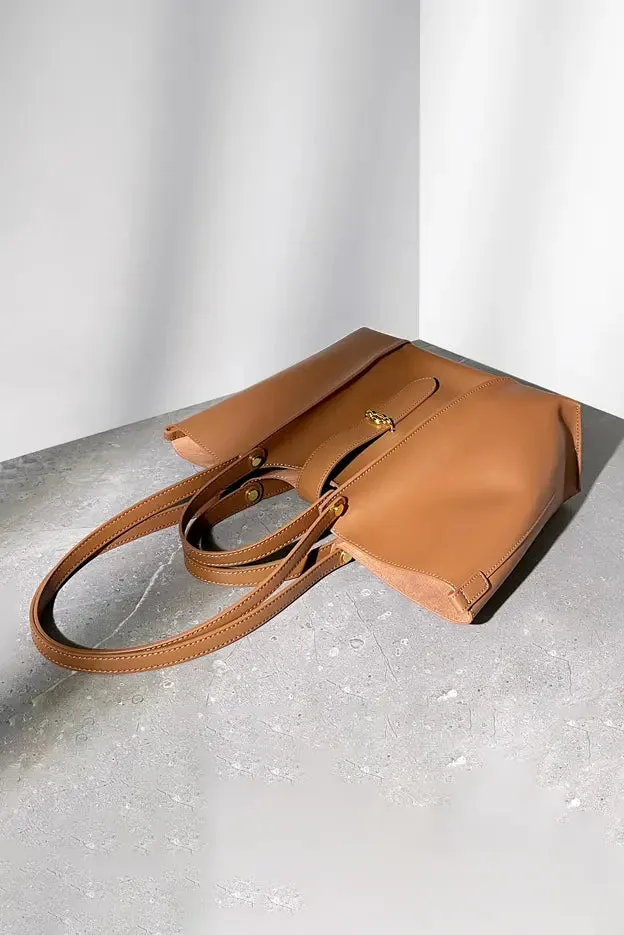 Leather Tote Shoulder Bag