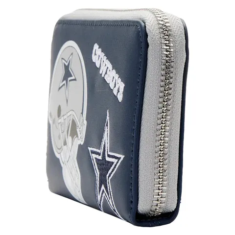 LF NFL Dallas Cowboys Patches ZipAround Wallet