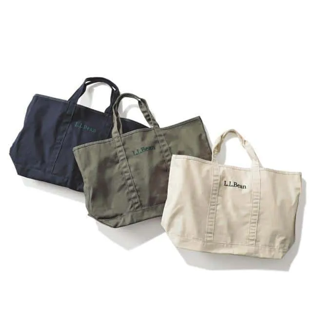 LL Bean Plain Canvas Tote Cotton