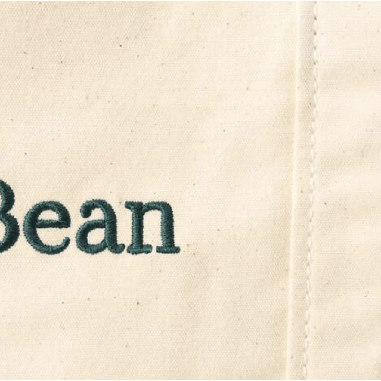 LL Bean Plain Canvas Tote Cotton
