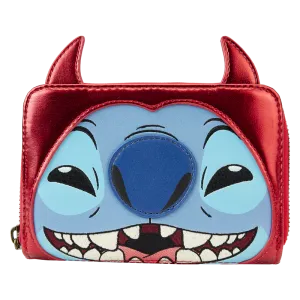 Loungefly Disney Stitch Devil Cosplay Zip-Around Wallet