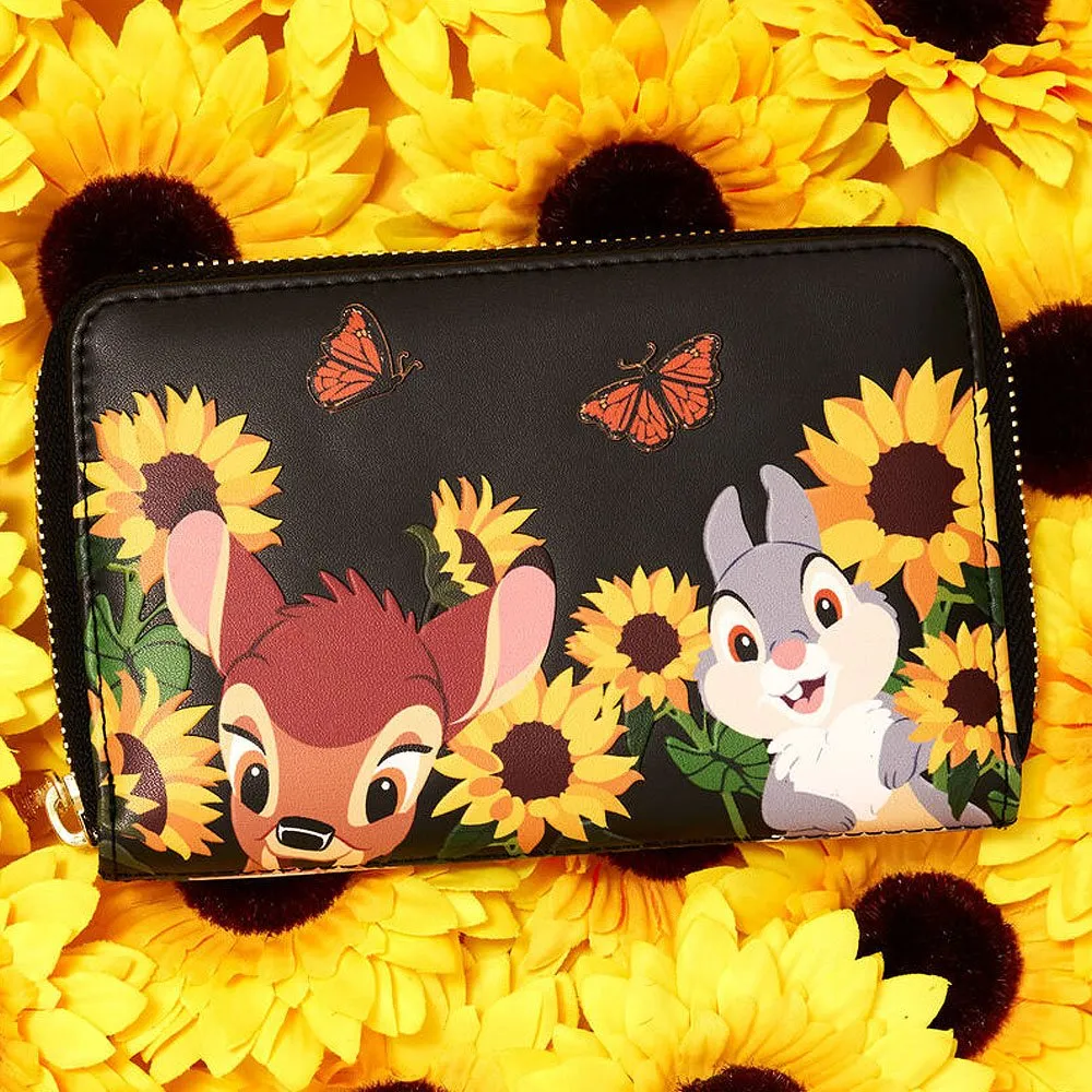 Loungefly x Bambi Sunflower Friends Zip Around Wallet