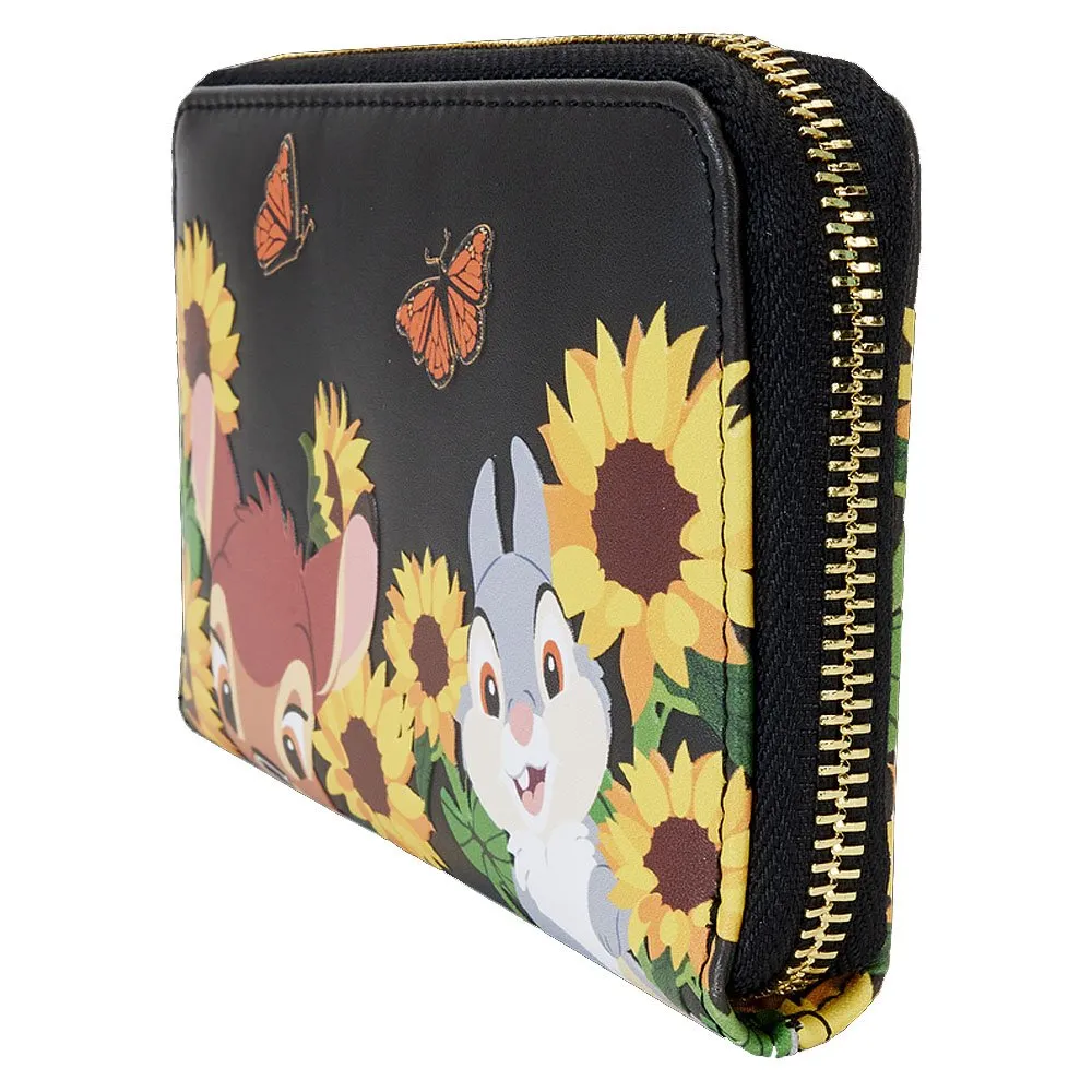 Loungefly x Bambi Sunflower Friends Zip Around Wallet