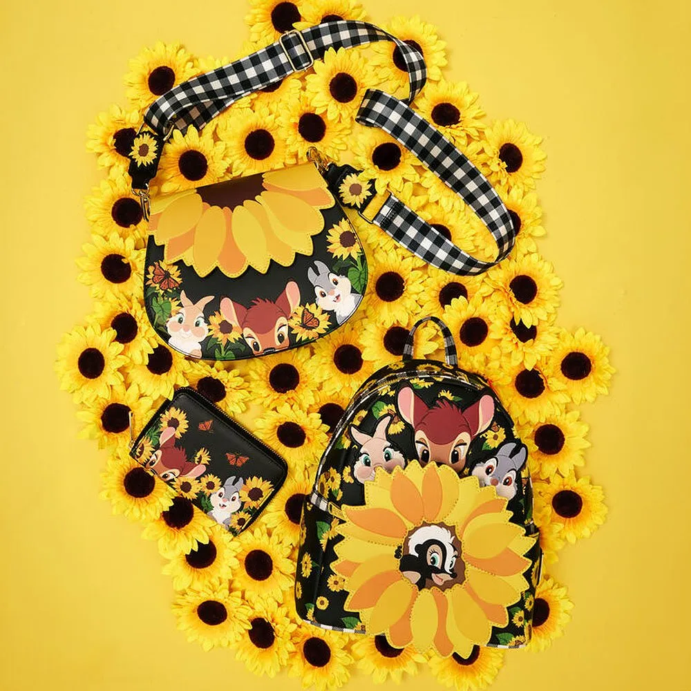 Loungefly x Bambi Sunflower Friends Zip Around Wallet