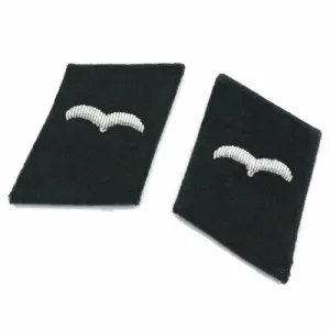 Luftwaffe RLM Construction Division Flieger Collar Tabs - Black