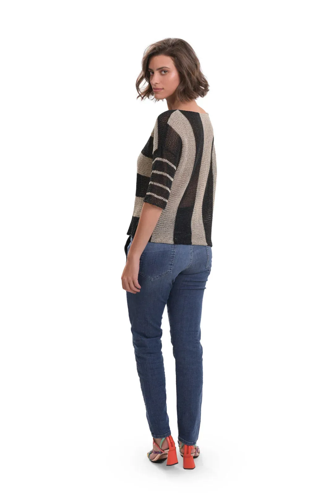 Luxe Reversible Sweater, Stone