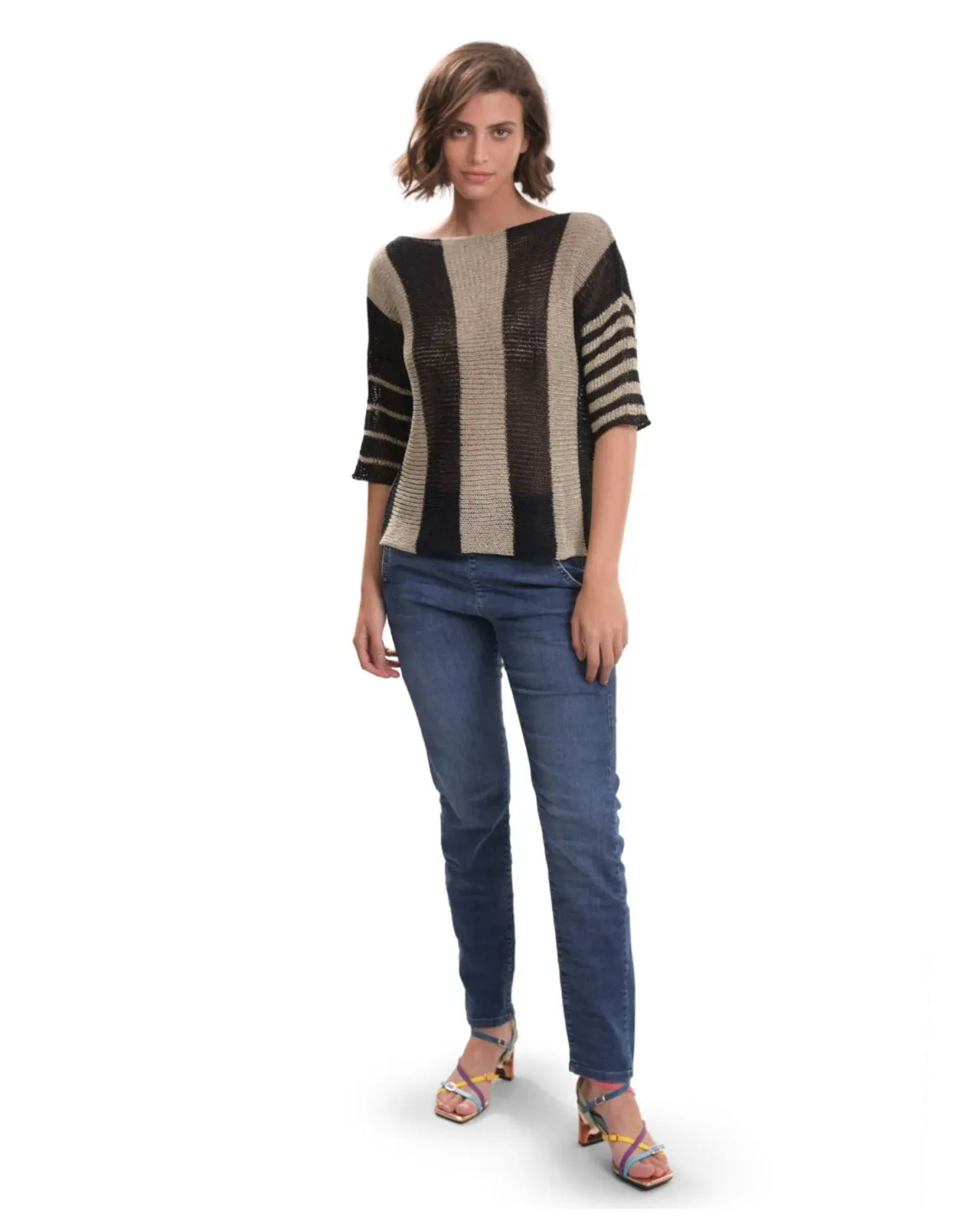 Luxe Reversible Sweater, Stone