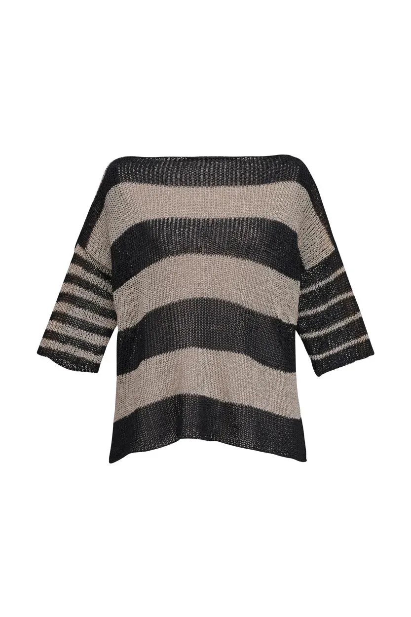 Luxe Reversible Sweater, Stone
