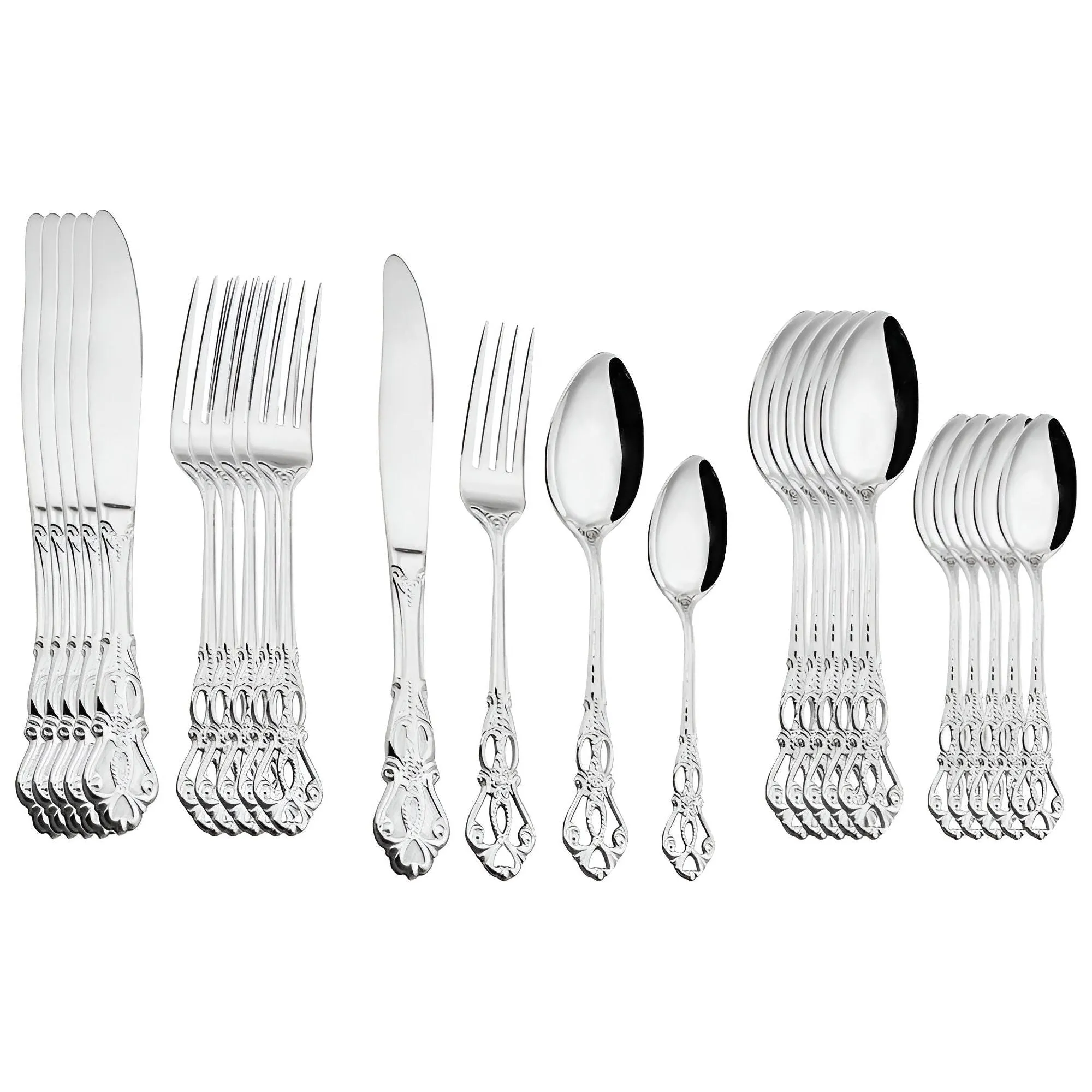 LuxeDining Cutlery Set - Edelstahl Spülmaschinenfeste Besteck Set